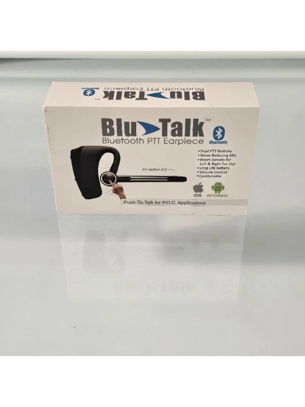 Klein Blu-Talk Bluetooth PTT Earpiece Noise Reducing Push-to-Talk Microphone
